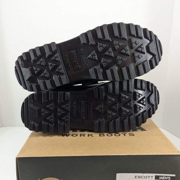 Brahma Boots Escott Men's Black Oil Resistant Soleplate Soft Toe Size 8W - Picture 6 of 7